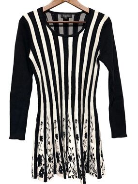 PAPILLON Knit Skater Dress | Coquette Goth Balletcore Dark Academia